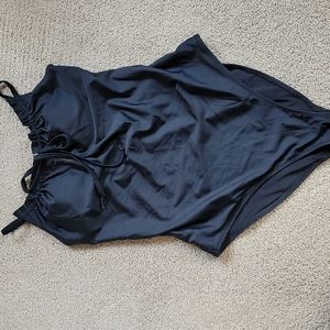 Aerie  Black one piece swimsuit,  size medium long